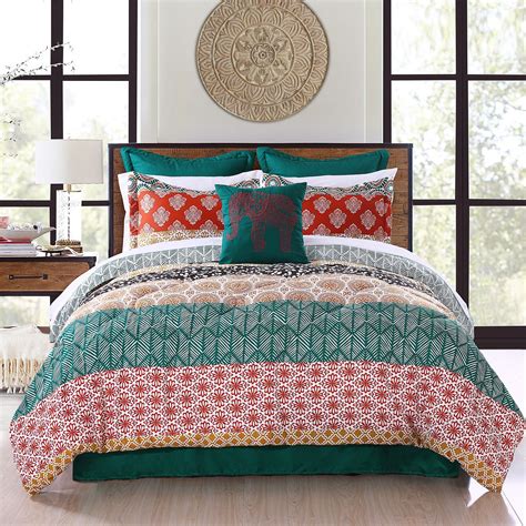 bohemian comforter set full|More.